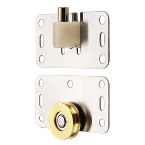 Accesorios para Puertas Corredizas de <span class=keywords><strong>Armario</strong></span>, Rodillos Superior e <span class=keywords><strong>Inferior</strong></span>, <span class=keywords><strong>Rueda</strong></span> para <span class=keywords><strong>Puerta</strong></span> de <span class=keywords><strong>Armario</strong></span> Cóncava de Estilo Antiguo - Product Image 1