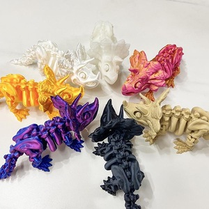 Vente en gros de dinosaures triangulaires imprimés en 3D, jouets lumineux en plastique pour enfants, animaux tendance, produits pour vendeurs, OEM personnalisé - Product Image 3