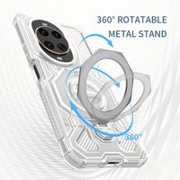 Vente en gros pour les étuis de la série HUAWEI Nova 12/14 - Transparent fantaisie, support d'anneau en métal pour la série Motorola Edge 50/60
