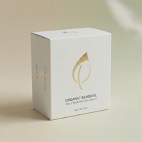 Boîte en carton pliable avec logo personnalisé, emballage en papier coton pour tubes de crème solaire