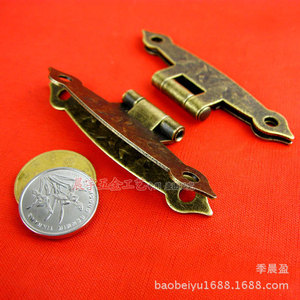 Chengyu A045 Zinc Alloy Long Hinge 63mm X 32mm Traditional Style Surface Mount Furniture Hardware - Product Image 3