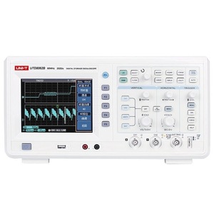 Oscilloscope numérique à mémoire Uni-T UTD8062B 60 MHz 2GSa/S double canal avec interface USB pour tests électroniques - Product Image 1