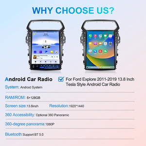 วิทยุติดรถยนต์ระบบสัมผัส Android ขนาด 13.8 นิ้ว NaviHua พร้อมระบบมัลติมีเดีย Carplay เครื่องเล่น DVD ในรถยนต์พร้อมระบบนำทาง GPS และ DSP สำหรับรถยนต์ Ford Explorer ปี 2011-2019 - Product Image 5