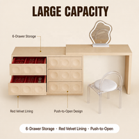 Meuble de rangement intégré moderne en contreplaqué pour chambre et salon avec 5+ tiroirs et compartiments, écologique et grande capacité de rangement