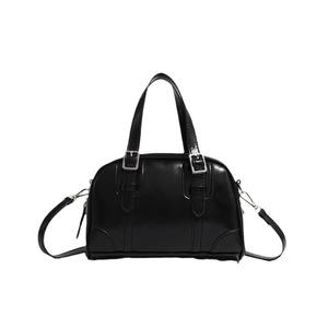 Sac à main zippé rétro haut de gamme pour femme, petit sac bandoulière polyvalent en polyester avec doublure en PU et sangle décorative colorée - Product Image 5