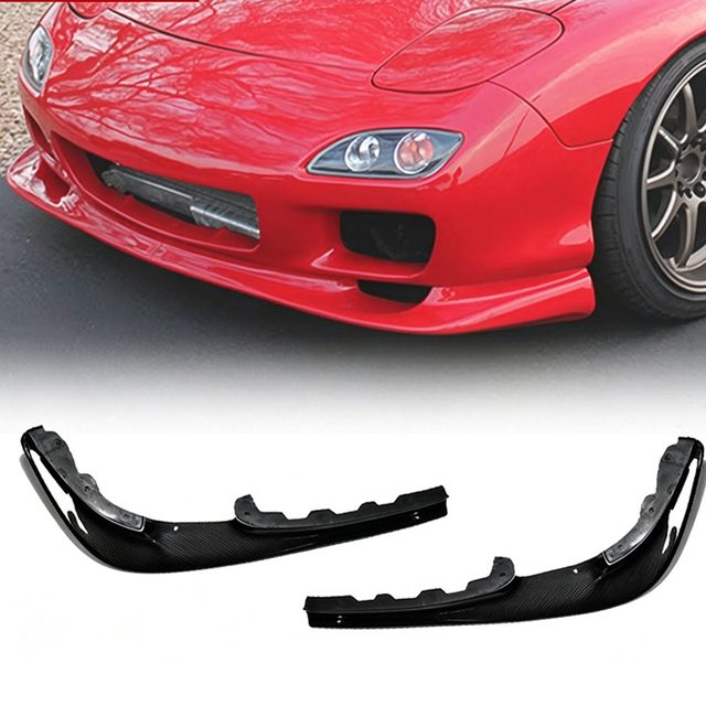 Auto Parts Carbon Fiber Front Lip Front Splitter Chin Spoiler Small Body Kit for Mazda RX7 FD3S