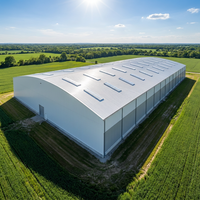 Entrepôt préfabriqué moderne en structure acier légère - Bâtiment métallique personnalisé pour usine, atelier, salle, école, appartement