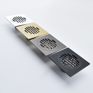 Desagüe de Piso Moderno para Cocina, <span class=keywords><strong>Baño</strong></span> y Aseo con Fácil Instalación, Diseño Cuadrado, 90 mm de Diámetro Exterior - Product Image 2