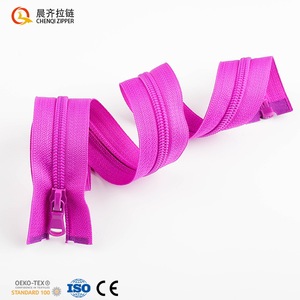 Chất lượng cao tùy chỉnh 5 #7 # tự động khóa mở-end Polyester Băng Nylon cuộn dây kéo cho quần áo thể thao - Product Image 5