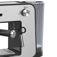 Machines à expresso cafetière acier inoxydable indicateur de pression corporelle conception unique machine à café automatique expresso