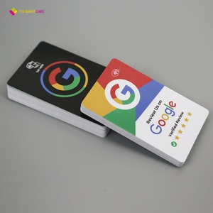 Carte NFC Google Review personnalisée YTS avec impression programmable, code QR et support en plastique pour réseaux sociaux - Product Image 5