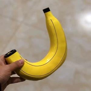 Vase en résine ABS en forme de <span class=keywords><strong>banane</strong></span>, personnalisable avec logo, prêt à l'emploi, populaire, créatif, pour la décoration et l'arrangement floral - Product Image 2