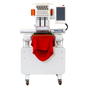 Machine à broder informatisée à tête unique 12 aiguilles 1200 tr/min pour broderie plate de casquettes et de t-shirts - Product Image 3