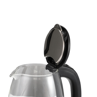 Bouilloire électrique en verre, appareil ménager pour hôtel, eau chaude, 2L, vente en gros,