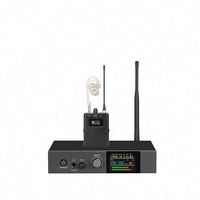 Système de monitoring intra-auriculaire stéréo sans fil UHF Pro Solo avec récepteur bodypack robuste et portée de 160 pieds