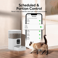 Distributeur automatique intelligent et portable pour animaux de compagnie avec Wi-Fi, application mobile, commande vocale à distance, caméra de surveillance, minuterie d'alimentation, capacité de 3L, pour usage domestique