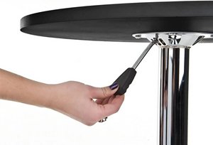 Hiện Đại Câu Lạc Bộ Thanh Đồ Nội Thất Bền Gỗ Màu Đen MDF Top 360 Xoay Chiều Cao Có Thể Điều Chỉnh Vòng Cocktail Quán Bar Bảng - Product Image 6