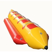 Bote Inflable Comercial Personalizado de Fábrica para 5 Personas, Tipo Banana Acuática, con Bomba para Surfear
