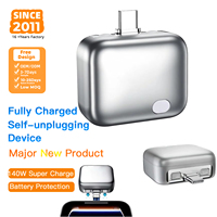 Adaptateur de charge rapide 140W avec arrêt automatique intelligent, protection contre les surcharges USB C, chargeur séparateur de charge complète pour téléphone et ordinateur portable