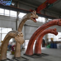 Dinosaures animatroniques grandeur nature pour parc d'attractions, modèle de dinosaure mécanique pour exposition, capteur infrarouge