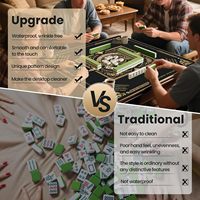 Tapis de table de mahjong et de poker personnalisé avec logo imprimé, écologique, résistant à l'eau, support en caoutchouc, livraison directe d'usine