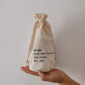 Sinh Thái Thân Thiện Với Biểu Tượng Tùy Chỉnh Quà Tặng Vòng Dưới Vải Bông Đôi Chuỗi Nến Dây Kéo Pouch Túi - Product Image 5