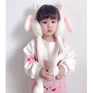 Зимние уличные теплые детские наушники с животными, милые наушники, повязка на голову, Звукоизолированные, безопасные наушники - Product Image 2