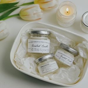 Özel Etiketli Ekolojik Soya Balmumu Cam Kavanoz Aromaterapi Mum Ev Dekorasyonu Hediyelik Eşya Arı Balmumu Kokulu Mumlar Kavanozda - Product Image 6