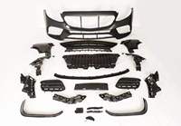 Kit carrosserie de mise à niveau style E63 pour Mercedes Classe E W213, en matériau PP, avec grille centrale et tube caudal labial arrière, à visser, modèle 2017