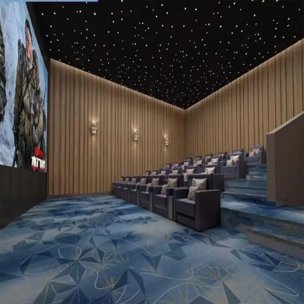 Cinema parede a parede tapete bastante e resistência ao fogo custom made design e tamanho