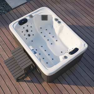 Best-seller Spa <span class=keywords><strong>extérieur</strong></span> de luxe 41-Jet Bain à remous Jacuzzis avec 2 chaises longues Design moderne pour les villas Approvisionnement en gros - Product Image 5