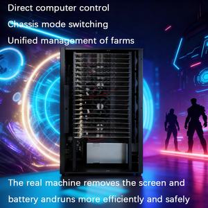 กล่องฟาร์มโทรศัพท์พร้อมช่องต่อ USB/OTG และอีเธอร์เน็ต สำหรับการเลี้ยงสมาร์ทโฟนรุ่น <span class=keywords><strong>S7</strong></span>/S8/S8+/S9/S10 ความจุ <span class=keywords><strong>64GB</strong></span> RAM/ROM - Product Image 4