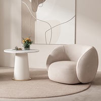 Fauteuil de détente individuel moderne de style nordique pour salon, balcon, petit salon, réception de beauté, zones de réunion et de repos