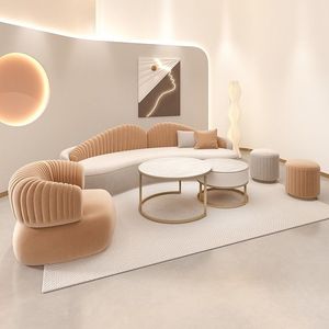 Divano Moderno per Salone di Bellezza, Soggiorno, Negozio di Abbigliamento e Abiti da Sposa, Design Irregolare e Creativo - Product Image 3