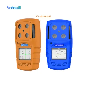 Safewill Approvisionnement d'usine Analyseur de gaz portable standard CE Détecteur infrarouge de sulfure d'hydrogène et de méthane Détecteur de gaz