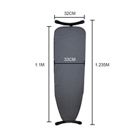 Porte-planche à repasser pliable au design moderne Tissu Acier Plastique Feutre Vêtements Accessorized Porte-vêtements Métal