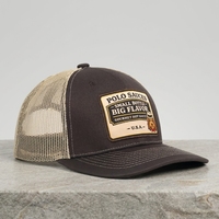 Topi Trucker 6 Panel Richardson 112 Terlaris, Patch Kulit atau Tenun Custom, Pinggiran Lengkung, untuk Pesta Pernikahan