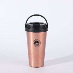 500ml 16oz Customized LOGO Fashionable Outdoor Handle Coffee Cup with 304 Stainless Steel Insulated Cup - Product Image 3