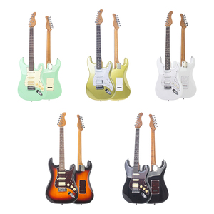Guitarra Eléctrica Personalizable de 39 Pulgadas con Pastillas HSS, Cuerpo de Álamo y Mástil de Arce para Música Rock, <span class=keywords><strong>Blues</strong></span>, <span class=keywords><strong>Jazz</strong></span> y Pop - Product Image 1