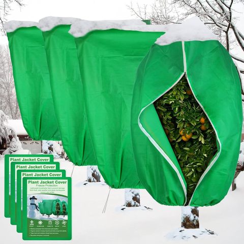 Plant Cold Protection Cover for Orchards Fruit Trees-Modern Design Thickened Non-Woven Fabric Winter Insulation 1-3 Year Use