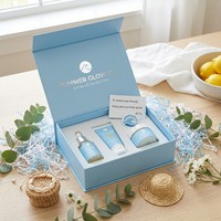 Boîte cadeau magnétique OEM de luxe, écologique, biodégradable, réutilisable, boîte PR, emballage en papier rigide personnalisé pour les soins de la peau et le maquillage
