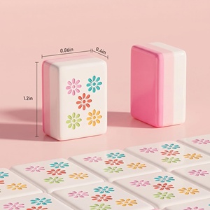 Exceptional Premium Acrylic Cloisonne Inspired Luxury Style Transparent <b>Mahjong</b> <b>Set</b> for Home and Club Play - Product Image 5