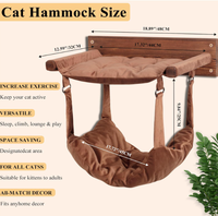 Hamac mural pour chat Chenchen, écologique, double couche, en bois massif, pour dormir, jouer, grimper, se détendre, chaud et confortable, toutes saisons