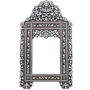 BS INTERNATIONAL Modern Handmade Customized Bone Inlay Framed Eco-Friendly Illuminated Design Decorative Wall <b>Mirror</b> Chinese New - Product Image 1