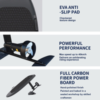 Planche de surf électrique hydrofoil en fibre de carbone, légère, motorisée, avec batterie haute capacité pour les professionnels