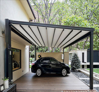 Auvent de terrasse extensible électrique pour villa, auvent pliable extérieur, abri contre la pluie, pavillon, pare-soleil domestique, imperméable
