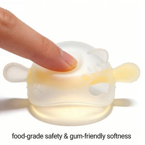 Mordedores Sensoriales para Bebés MHC, Mordedores de Silicona Ecológicos No Tóxicos, Juguetes con Diseño de <span class=keywords><strong>Mono</strong></span> Neutral, Regalo para Bebés - Product Image 3