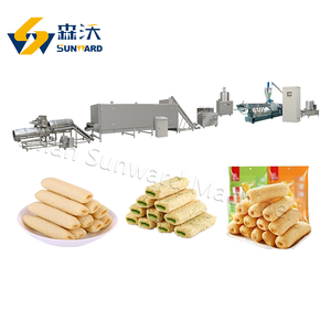 เครื่องอัดรีดพัฟข้าวโพดแบบควบคุมด้วย PLC อุปกรณ์เครื่องจักรทำเกล็ดธัญพืช - Product Image 3