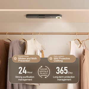 Purificateur de plasma + ions de qualité supérieure, anti-moisissure, anti-mites, soin des herbes pour garde-robe et diffuseur d'arôme multi-usage pour soins des vêtements - Product Image 5