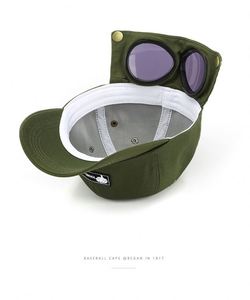 Gorra de Béisbol Decorativa Estilo Piloto Deportivo Urbano con Tela Común para Adultos Unisex - Product Image 5